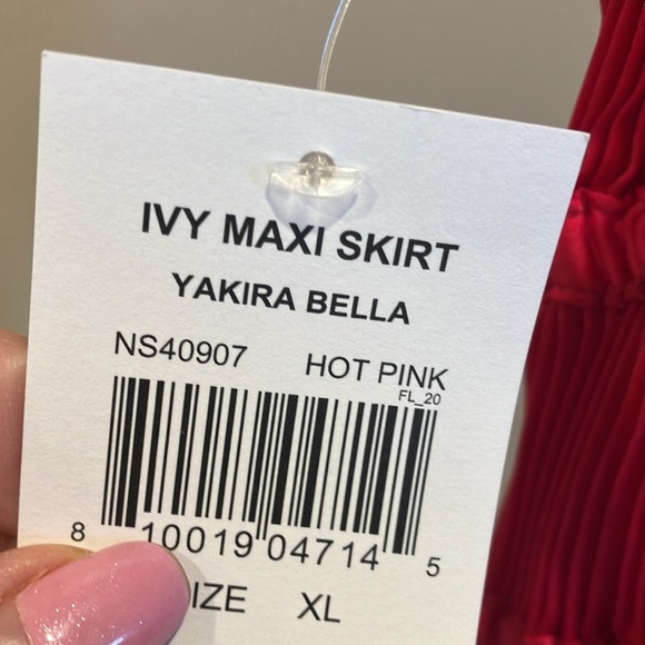 NWOT Established 1962 tiers elastic waist maxi skirt - Picture 4 of 6